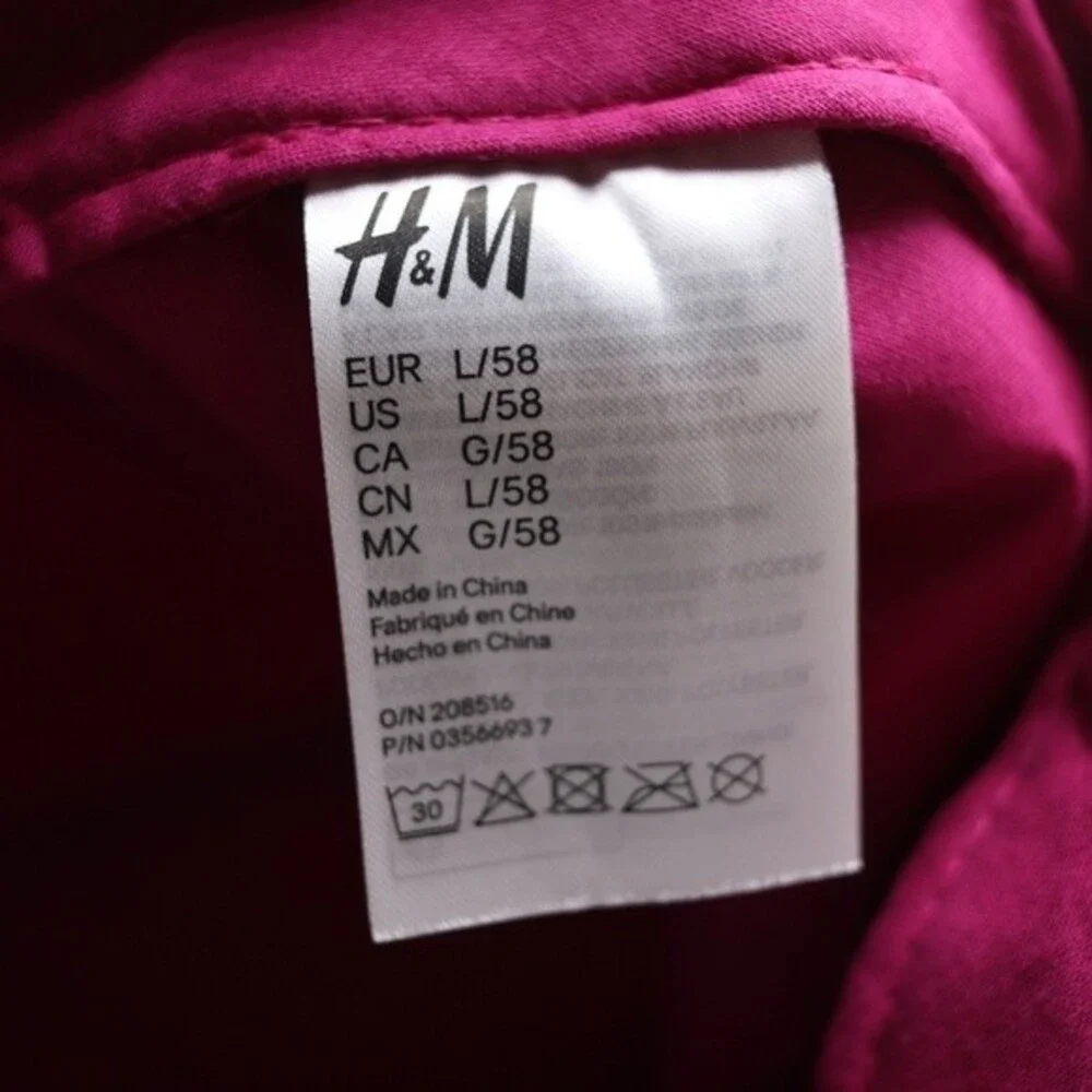 H&M Bright Pink Barbiecore Fitted Hat Cap Kearney NWT